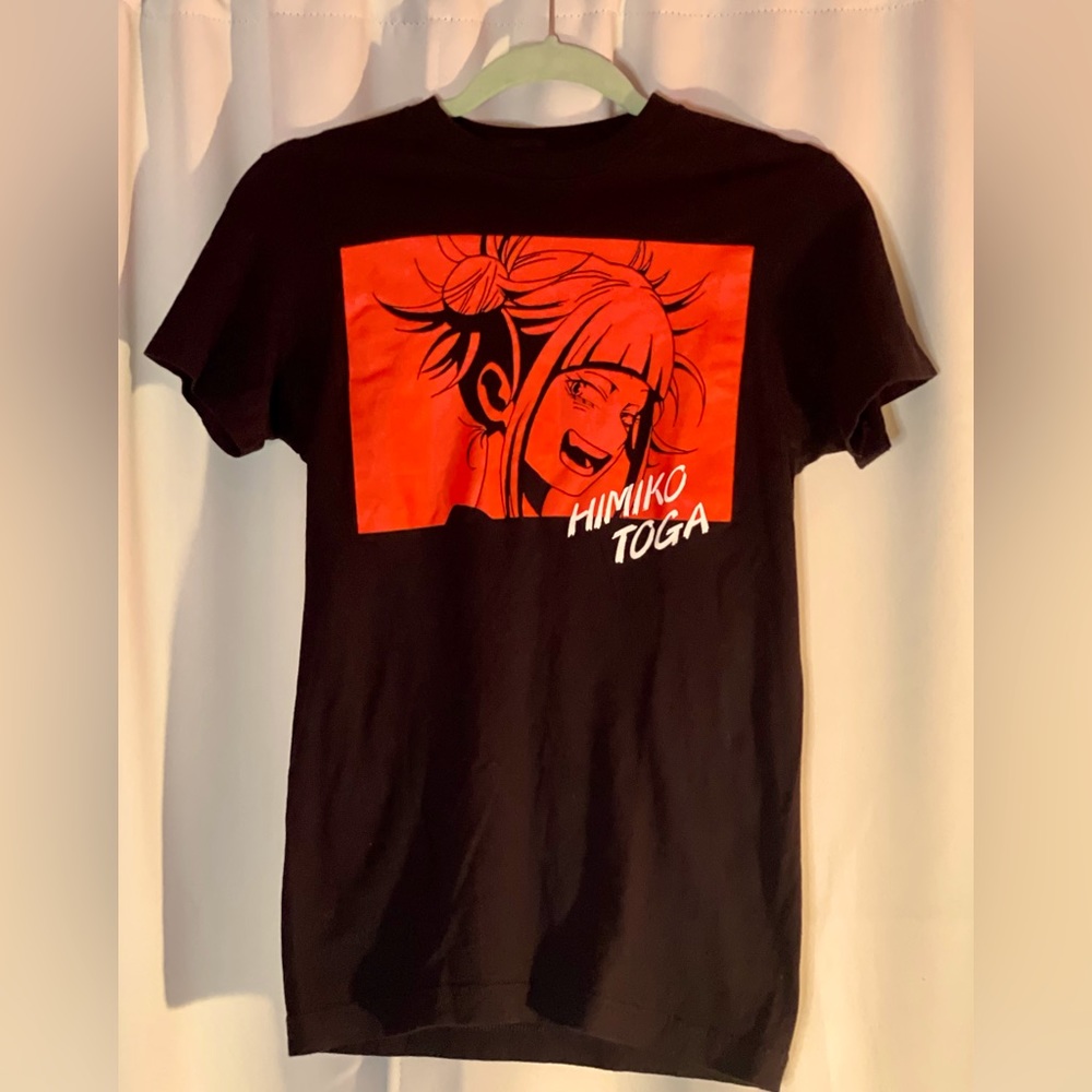 My Hero Academia Himiko Toga Graphic T-Shirt Black Funimation Anime Womens XS